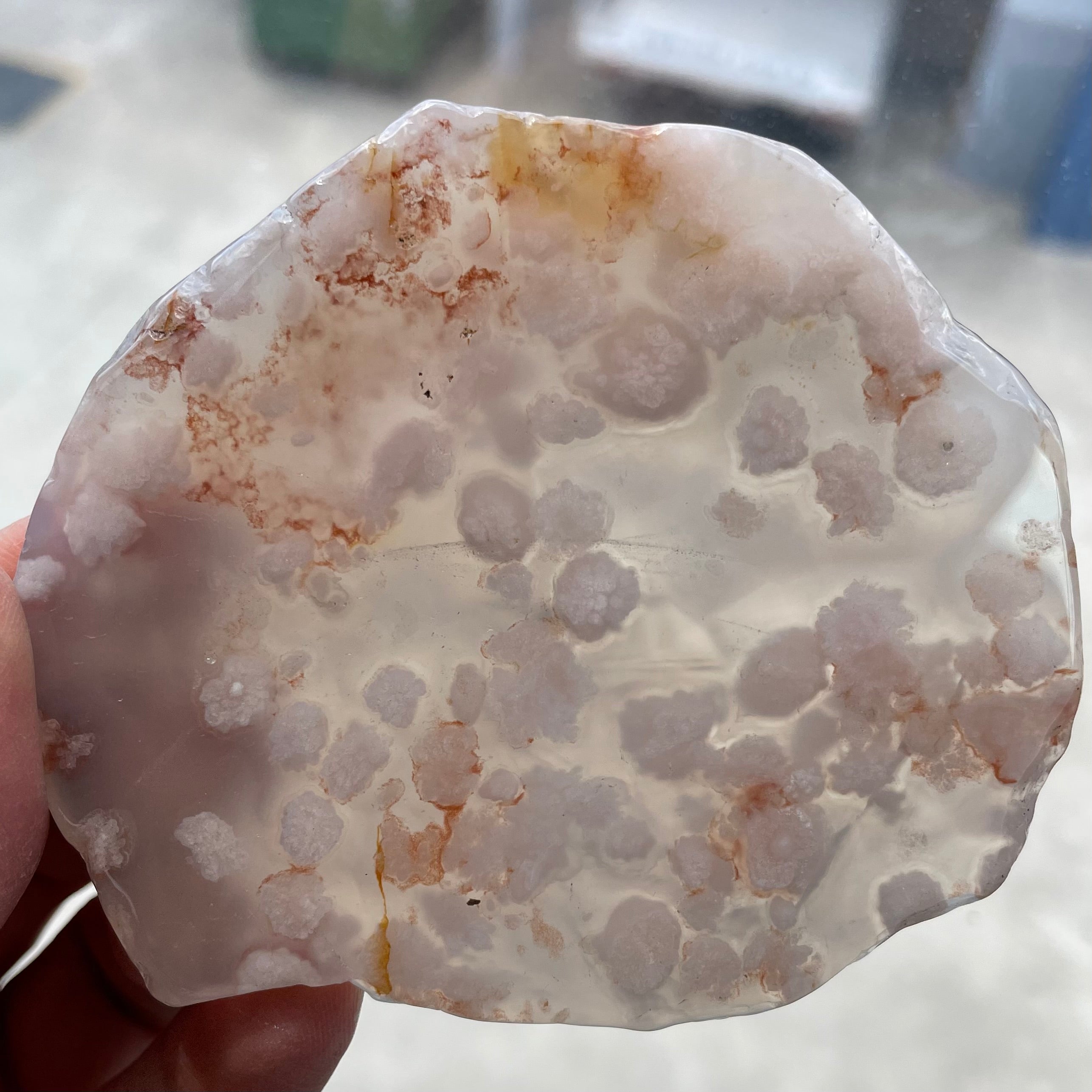 Flower Agate Freeform Slab 1pc - Large Flower Agate Freeform Slab 1pc - Large